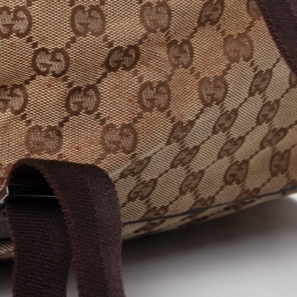 Authentic Gucci GG Backpack Brown - Picture 7 of 8